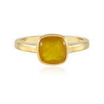 Anillo en plata con Zafiro amarillo de Madagascar