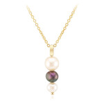 Süßwasserzuchtperlen-Silberhalskette