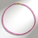 Collana in oro con Zaffiro Ceylon Rosa