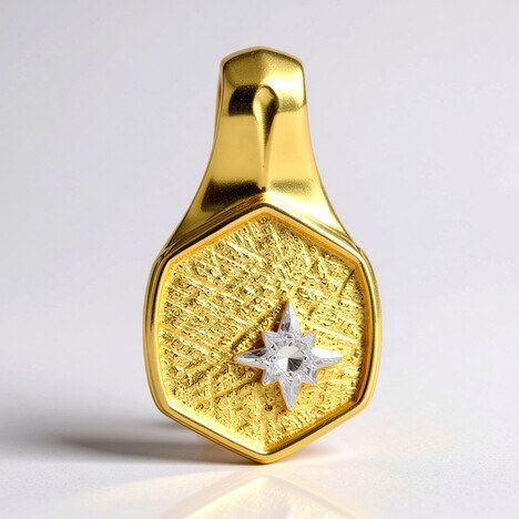 Ciondolo in argento con Diamante I1 (G) (Annette)