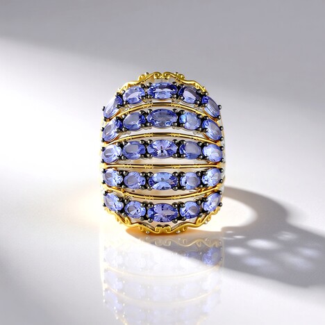 Anello in argento con Tanzanite (Gems en Vogue)