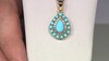 Zilveren hanger met een Sleeping Beauty Turkoois (Faszination Türkis)