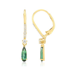 Pendientes en plata con Indicolita (Adela Silber)