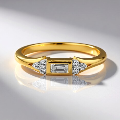 Anello in oro con Diamante SI1 (G) (Annette)