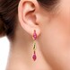 Pendientes en plata con Rubí de Birmania (Gems en Vogue)