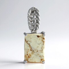 Ciondolo in argento con Magnesite