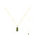 Collana in oro con Sfalerite Bulgara Verde (de Melo)