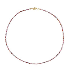 Zilveren halsketting met spinelstenen