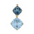 9K Sky Blue Topaz Gold Pendant (dagen)