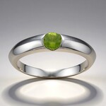 Anello in argento con Idocrasio