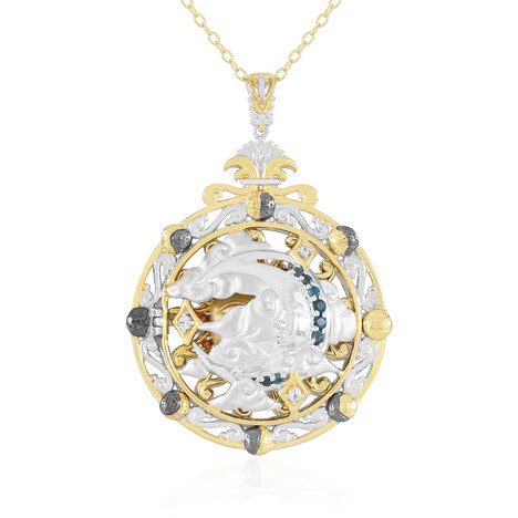 Collar en plata con Topacio azul de Londres (Gems en Vogue)