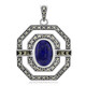 Pendentif en argent et Lapis-Lazuli (Annette classic)