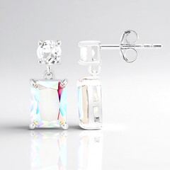 Orecchini in argento con Quarzo Moonlight