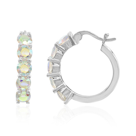 Mondlicht-Quarz-Silberohrringe