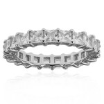 Zilveren ring met zirkonen