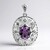 Ciondolo in argento con Ametista (Annette classic)
