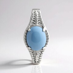 Ciondolo in argento con Opale Blu