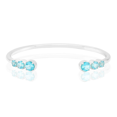 Brazalete en plata con Apatita azul (Pallanova)