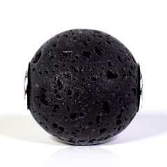 Ciondolo in argento con Lava Nera