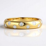Anello in oro con Diamante IF (D) (Annette)