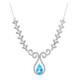 Swiss Blue Topaz Silver Necklace