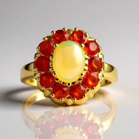 Bague en or et Opale Welo (CIRARI)