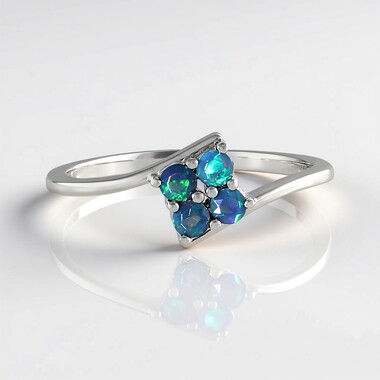 Mezezo-Opal-Silberring
