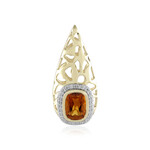 Pendentif en or et Citrine Madère (Ornaments by de Melo)