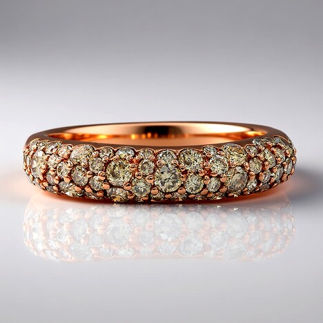 Bague en or et Diamant rose de France SI1 d'Argyle  (Annette)