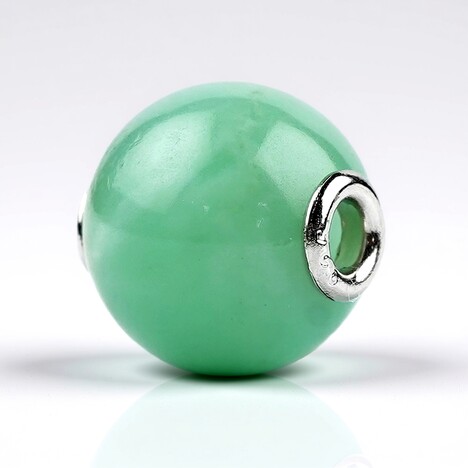 Ciondolo in argento con Crisoprasio (MONOSONO COLLECTION)