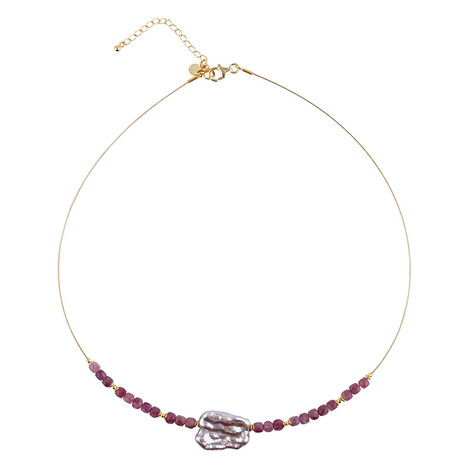 Collana in acciaio inossidabile con Perla di Acqua Dolce