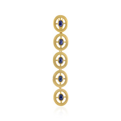 Pendentif en argent et Saphir étoilé bleu