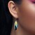 Pendientes en plata con Roble palustre (dagen)