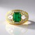 Anello in argento con Smeraldo Zambia (Gems en Vogue)