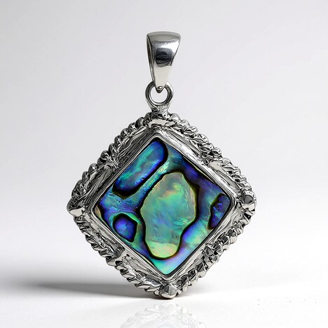 Ciondolo in argento con Conchiglia Abalone (Art of Nature)
