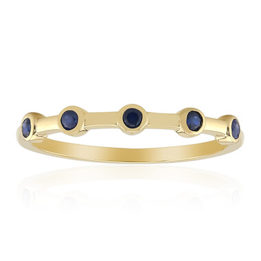 Blauer Saphir-Goldring
