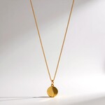 Collar en plata con Ámbar báltico Milky (dagen)