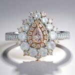 Anello in oro con Diamante Rosa I1 (CIRARI)