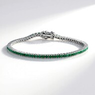 Socoto-Smaragd-Silberarmband