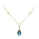 Collier en or et Topaze bleu de Londres (CIRARI)