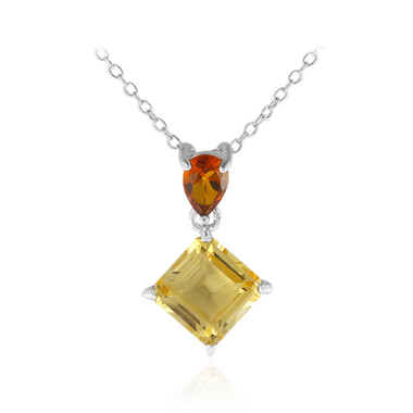 Collana in argento con Citrino