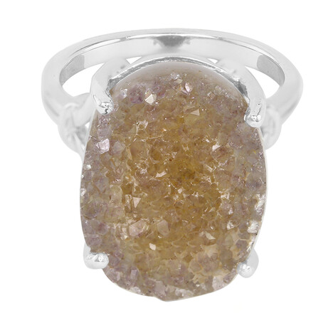 Glitzer-Achat-Silberring