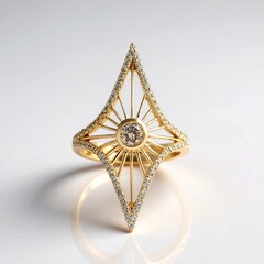 Anello in oro con Diamante Champagne (de Melo Gold)