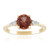 Gouden ring met een Rode apatiet