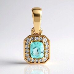 Ciondolo in oro con Tormalina Paraíba Brasiliana (AMAYANI)