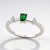 Anello in argento con Tsavorite della Tanzania