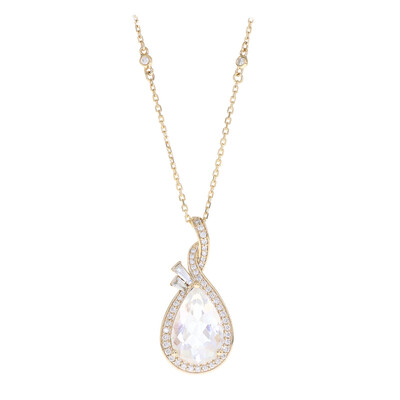 Collana in oro con Pietra di Luna Arcobaleno (CIRARI)