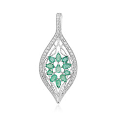 Pendentif en argent et Emeraude de Colombie (de Melo Essence)