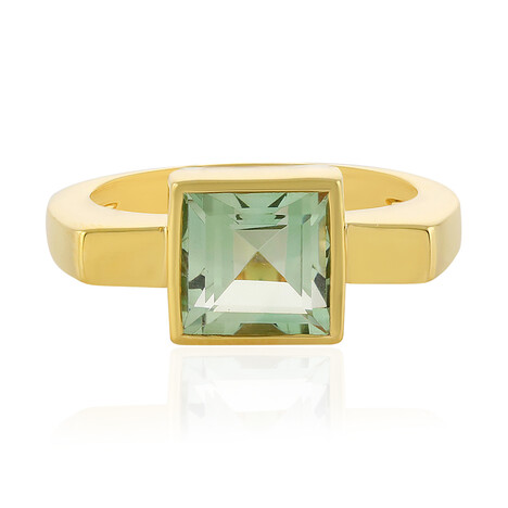 Anello in argento con Ametista Verde (MONOSONO COLLECTION)