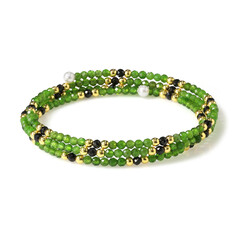 Edelstein-Stahlarmreif (Riya)